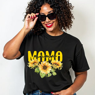 Camiseta Mamãe Sunflower Sunshine - Design Floral alegre