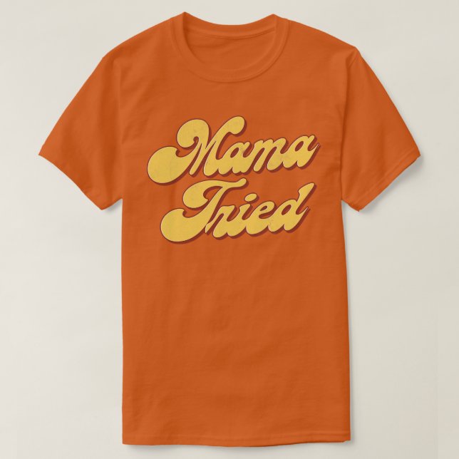 Camiseta Mamãe Tentou (Frente do Design)