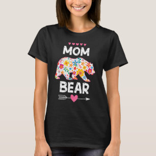 Camiseta Mamãe Ursa, Bonita, Correspondência Familiar do Di