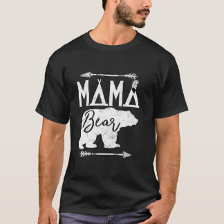 Camiseta Mamãe Ursa Engraçado Dia das Mães Vovó Corresponde
