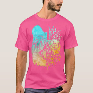 Camiseta Mamãe Ursa Flores Selvagens Legal Urso Face Óculos