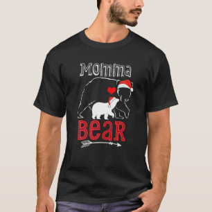 Camiseta Mamãe Ursa Papai Noel Matando Mulheres Mãe Natal