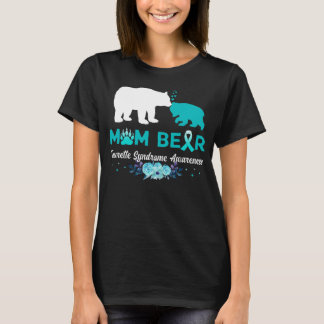 Camiseta Mamãe Ursa Sindroma Tutelar Sensibilização Fita Te