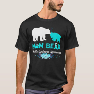 Camiseta Mamãe Ursa Sindroma Tutelar Sensibilização Fita Te