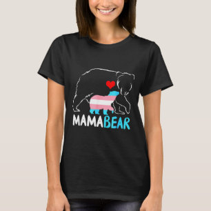 Camiseta Mamãe ursa trans orgulhosa mãe arco-íris transgêne