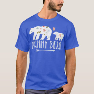 Camiseta Mamãe Urso 1 Mamãe Urso Duplo Mamãe Primeira Moça
