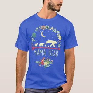 Camiseta Mamãe Urso, Mãe Floral