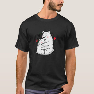 Camiseta Mamãe Urso Polar Feminino Fantasia de Esposa de Ur