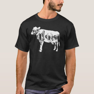Camiseta Mamãe Vaca Bezerro Floral Flor Fofo