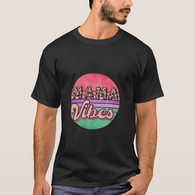 Camiseta Mamãe Vibes Leopard 70 (Frente)