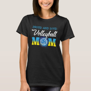 Camiseta Mamãe Viva e Orgulhosa Vôlei de Voleibol