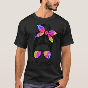 Camiseta Mamãe Vivo Cabelo Mensageiro Tie Dye Mulheres D