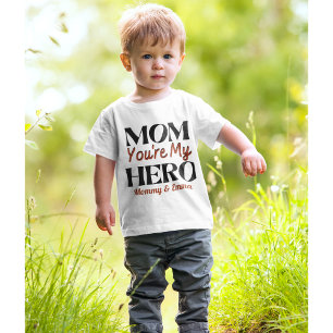Camiseta Mamãe Você é Minha Heroína Personalizado 1º Dia da