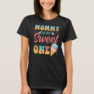 Camiseta Mamães Bonitas Do primeiro aniversario De Um Sorve