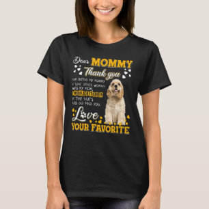 Camiseta Mamães Caras De Cocker Spaniel Agradeço Por Serem