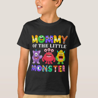 Camiseta Mamães Da Família Da Festa de aniversário Monstro