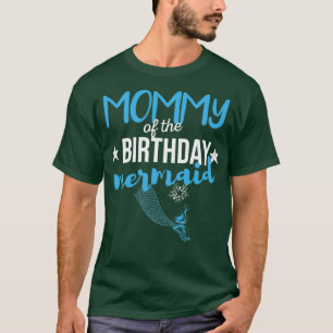 Camiseta Mamães Da Sereia De Aniversário Presente Para Mulh