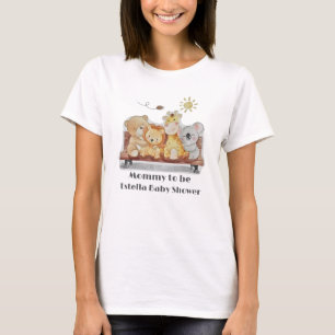 Camiseta Mamães De Animais De Floresta Cuja Carne Seja Chá 