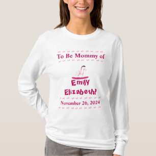 Camiseta Mamães de Cavalo Rochoso Cor-de-Rosa e Branco