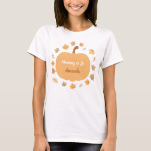 Camiseta Mamães de Colheita de outono para Serem Nome Perso
