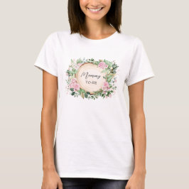 Camiseta Mamães De Rosas Rosa Botânicas A Serem Chás de fra