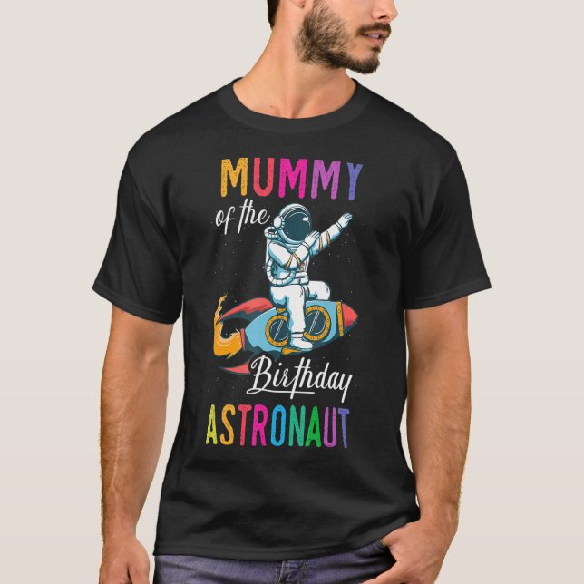 Camiseta Mamães Do Astronauta Space Bday Party C (Frente)