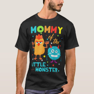 Camiseta Mamães Do Monstro Da Família Aniversário