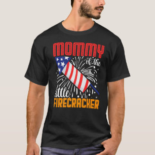 Camiseta Mamães Do Pequeno Fogueiro 4 De Julho De Birthd