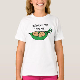 Camiseta Mamães do vagem gêmeo