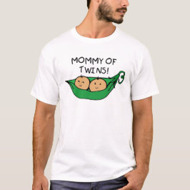 Camiseta Mamães do vagem gêmeo