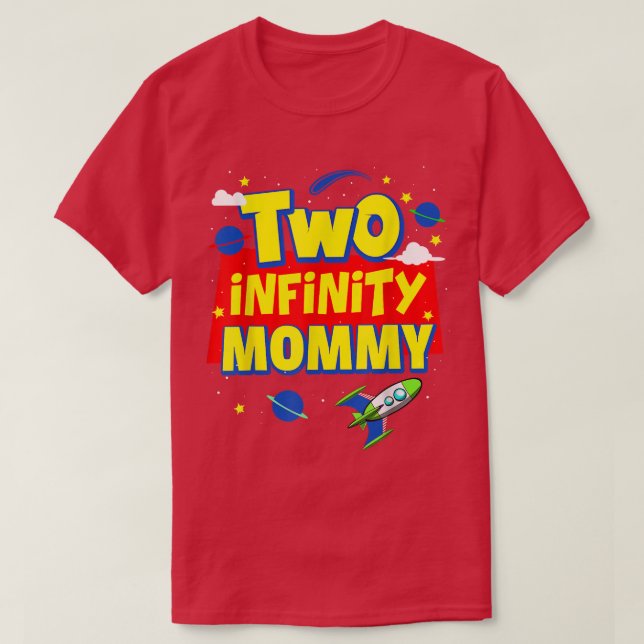 Camiseta Mamães Duas Infinitas E Mais Longas Das Decorações (Frente do Design)