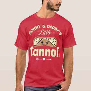 Camiseta Mamães e Daddys Little Cannoli Engraçado Toddler I