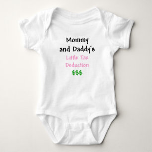 Camiseta Mamães e Daddys pouco rosa da dedução fiscal