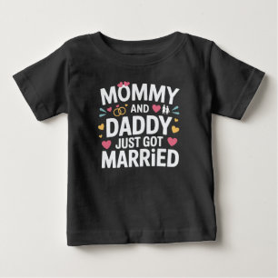 Camiseta Mamães e Recens casados Pais de Casamento Familiar