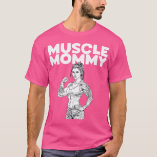 Camiseta Mamães Musculares - Malhação de Elevação de Peso d