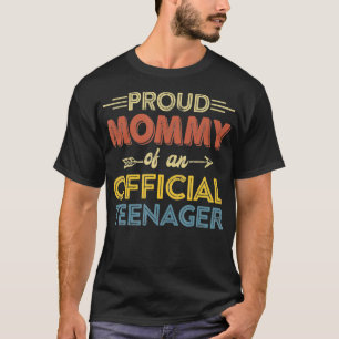Camiseta Mamães Oficiais Adolescentes Funny Bday Festa 13