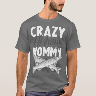 Camiseta Mamães Pescarando Mosca Engraçada Pescarando Figur