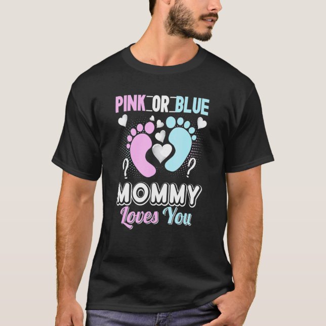 Camiseta Mamães Rosa Ou Azul Te Ama O Sexo Festa De Revelaç (Frente)