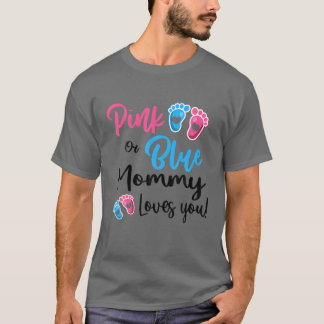 Camiseta Mamães Rosa Ou Azul Te Ama Sexo Mulheres Revelador