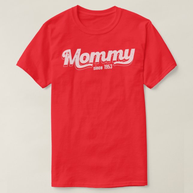 Camiseta Mamães Vintage Desde 1953 (Frente do Design)