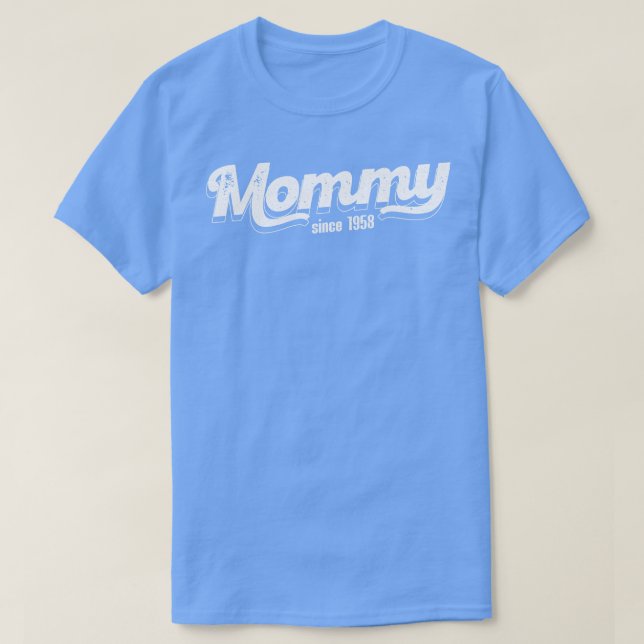 Camiseta Mamães Vintage Desde 1958 (Frente do Design)