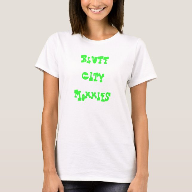 Camiseta Mamãs da cidade do blefe (Frente)