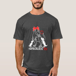 Camiseta Mamasauro T Rex Dinossauro Engraçado Mama Saurus M