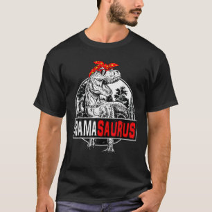 Camiseta Mamasauro T Rex Dinossauro Funny Família Mama Saur