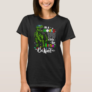 Camiseta Mamasaurus Autismo Mãe Num Mundo Você Pode Ser Qua