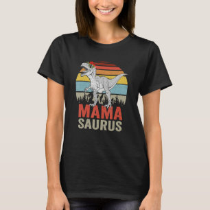 Camiseta Mamasaurus Dinossaur Mama Saurus Rex Família Match