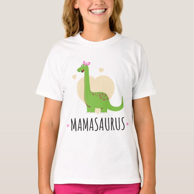 Camiseta Mamasaurus Dinossauro Engraçado – Presente Doce pa (Frente)