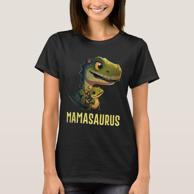 Camiseta Mamasaurus Mother s Day Mom Dinosaur Mother (Frente)
