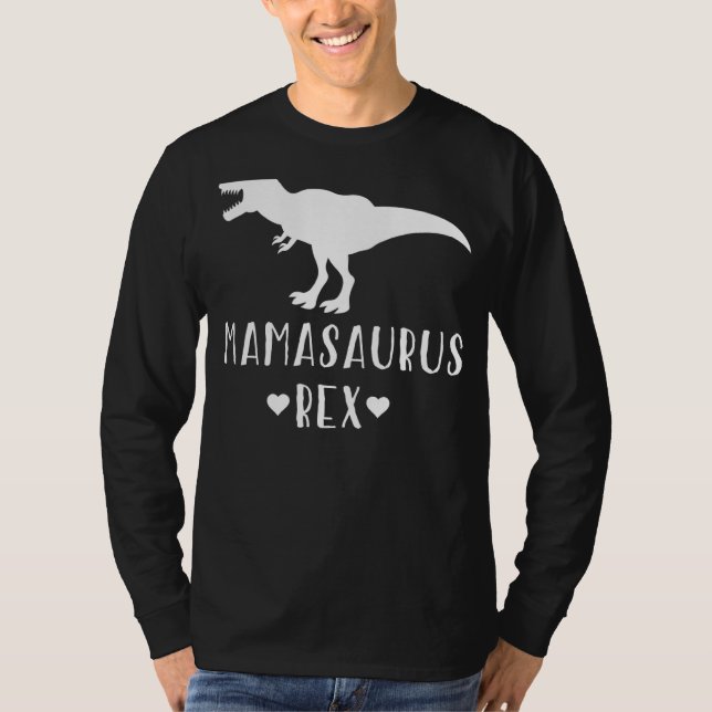Camiseta Mamasaurus Rex Dia de as mães Mãe (Frente)