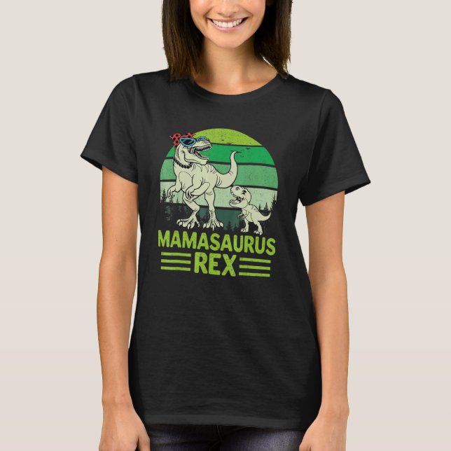 Camiseta Mamasaurus Rex Dinossaur Mama Saurus Madre (Frente)